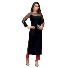 Black beautiful neckline kurtha
